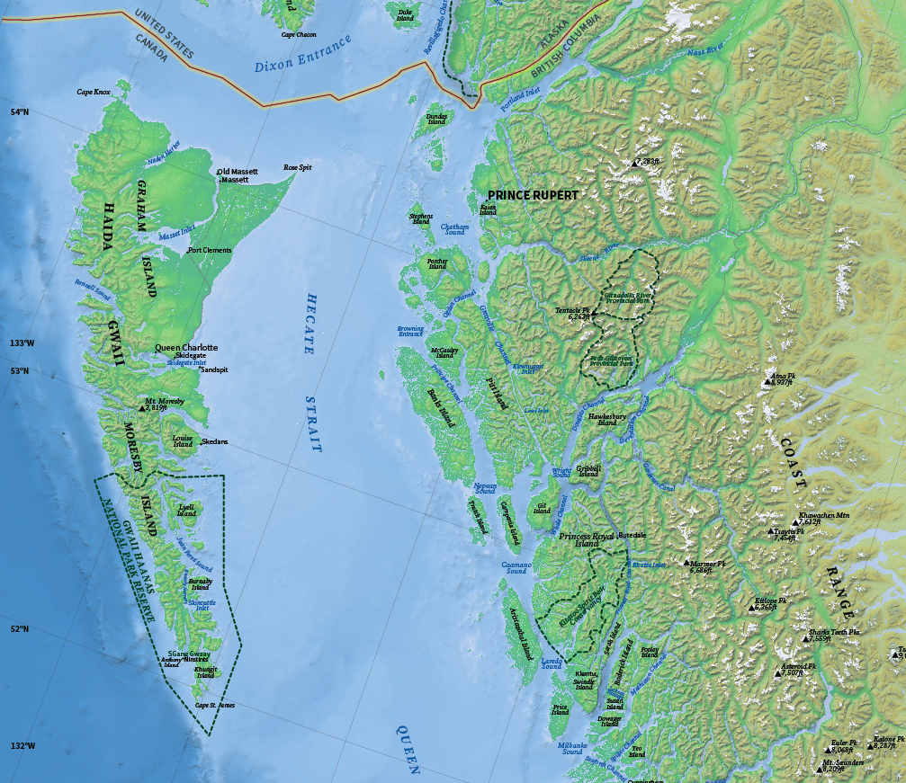 The Inside Passage Expedition Map